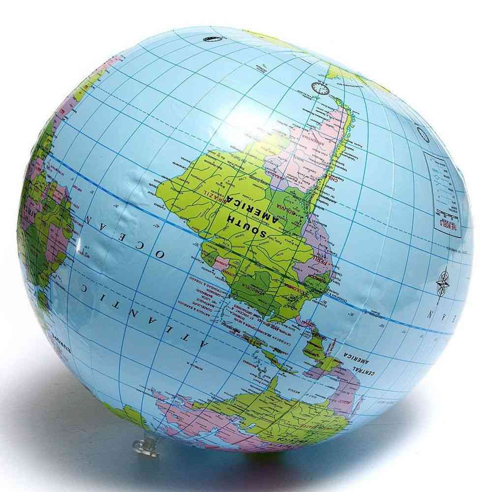 Napuhavanje svijeta globus podučavati obrazovanje zemljopis igračka