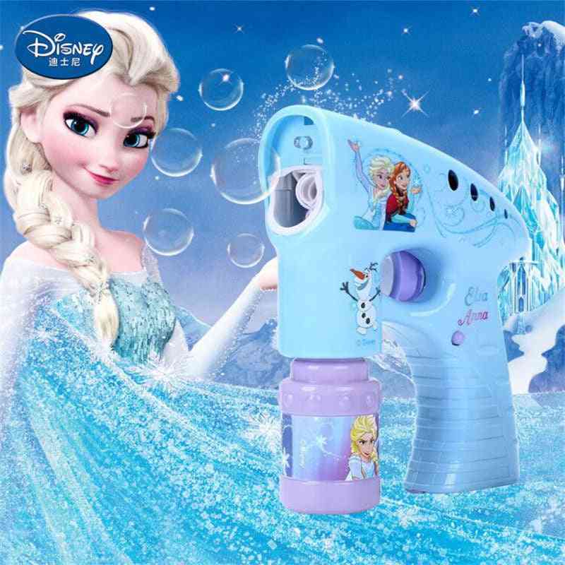 Frozen Elsa Anna Snow Girls Cartoon Bubbles  Machine Disney Cars Outdoor Fun Maker Party Outdoor Toy Without Bubble Liquid