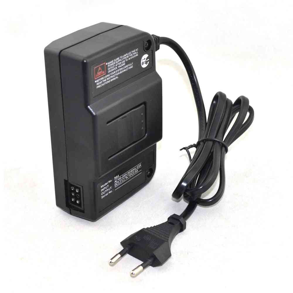 Eu Plug, Power Supply Ac Adapter For Nintendo 64