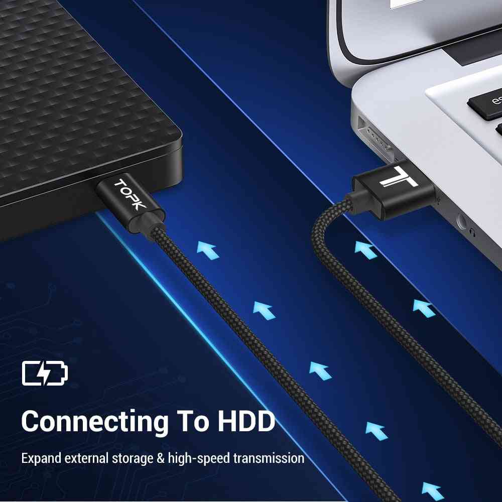 Mini USB na USB rýchly dátový synchronizačný kábel