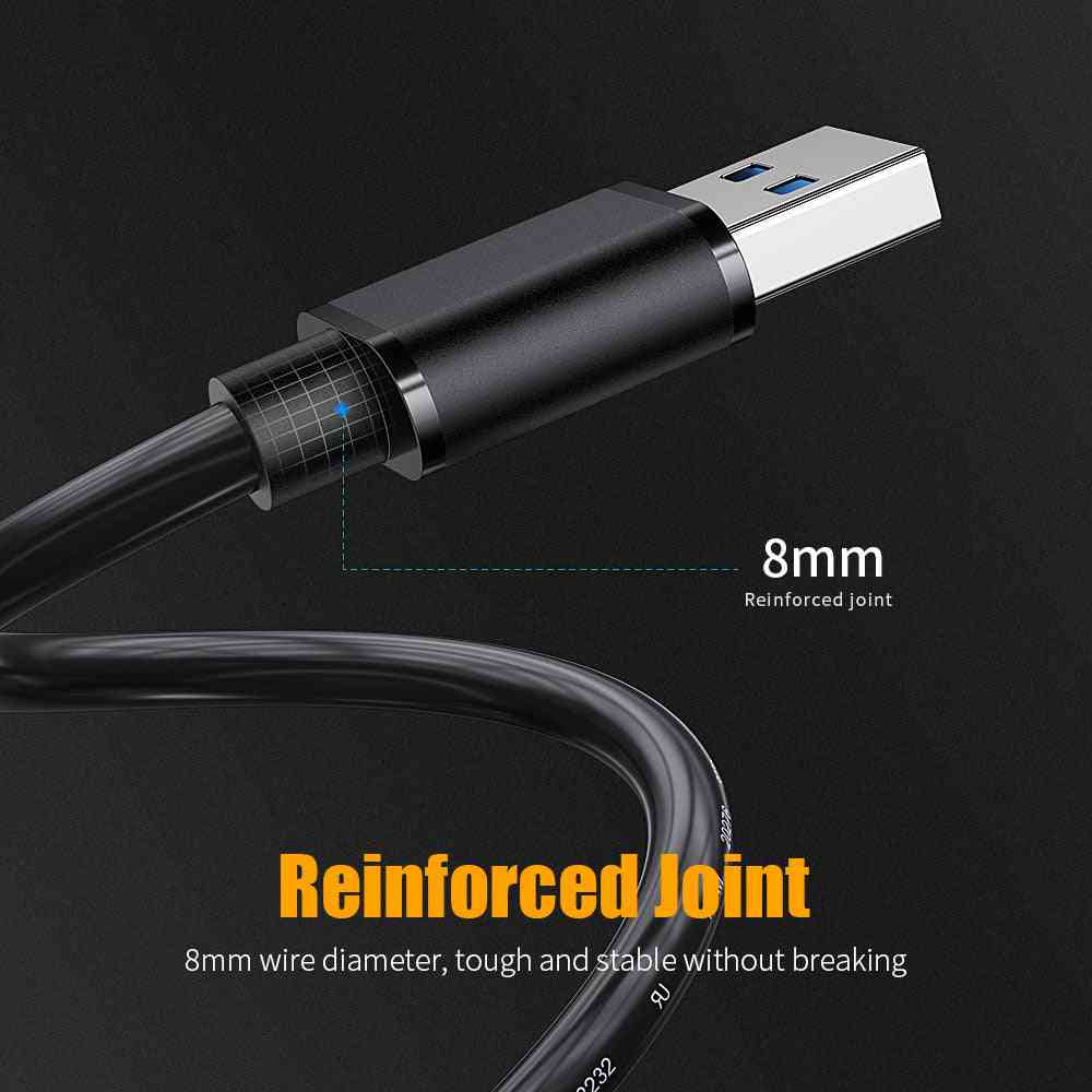 Usb To Usb Extension Cable Type A, Male To Male Usb 3.0 Extender For Radiator/hard Disk/webcom