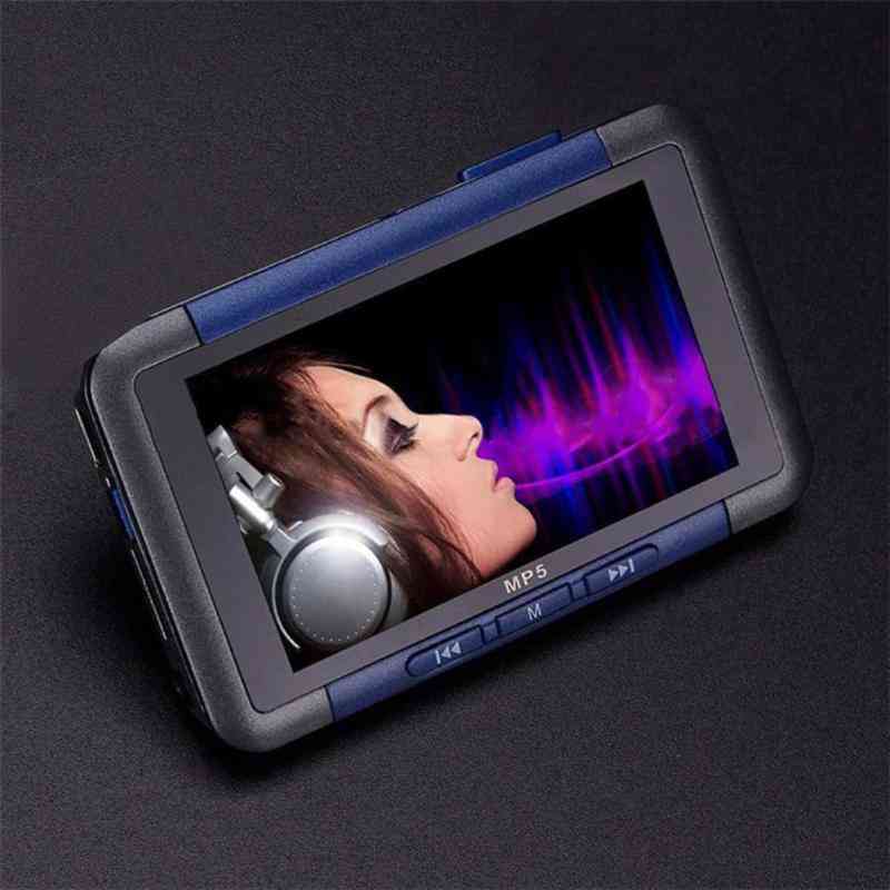 Mp5 3 '' slank lcd-scherm muziekvideospeler recorder - 16 GB-blauw