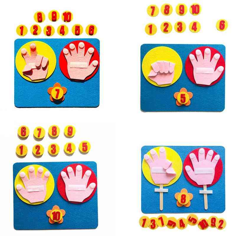 Poučevanje matematičnih igrač montessori - oblika roke