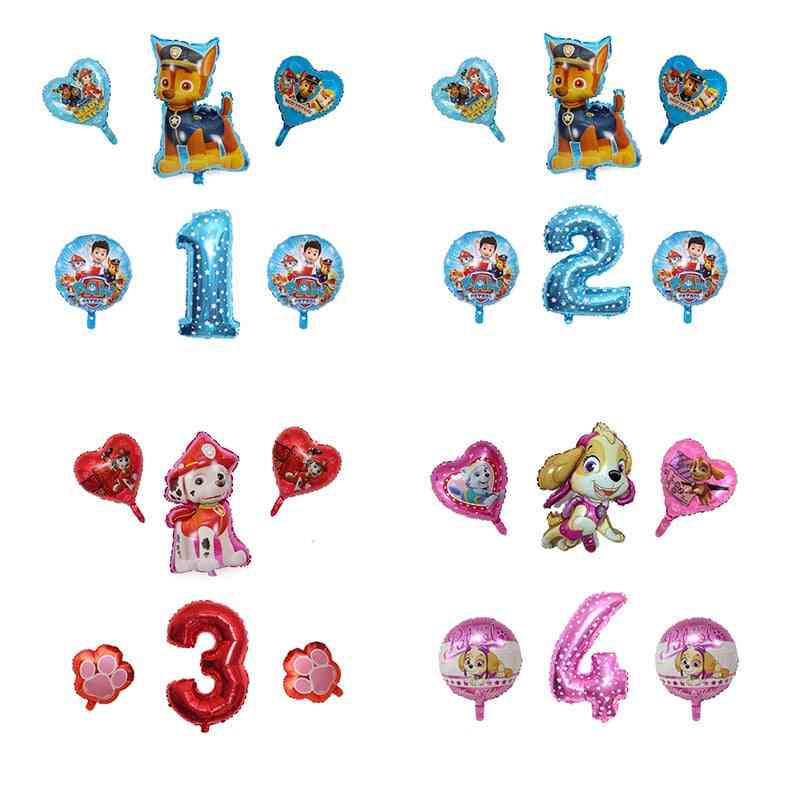 Paw Petrol Figure-foil Ballon For Birthday, Party Decorations