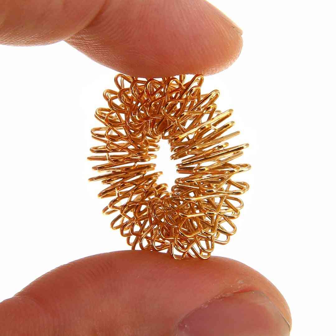 Spiky, Sensory Spring-finger Rings For Autism, Anti Stress