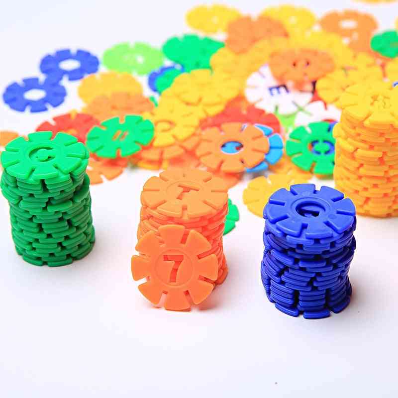 Plastic Abs Snowflake Shape - Building Blocks Toy