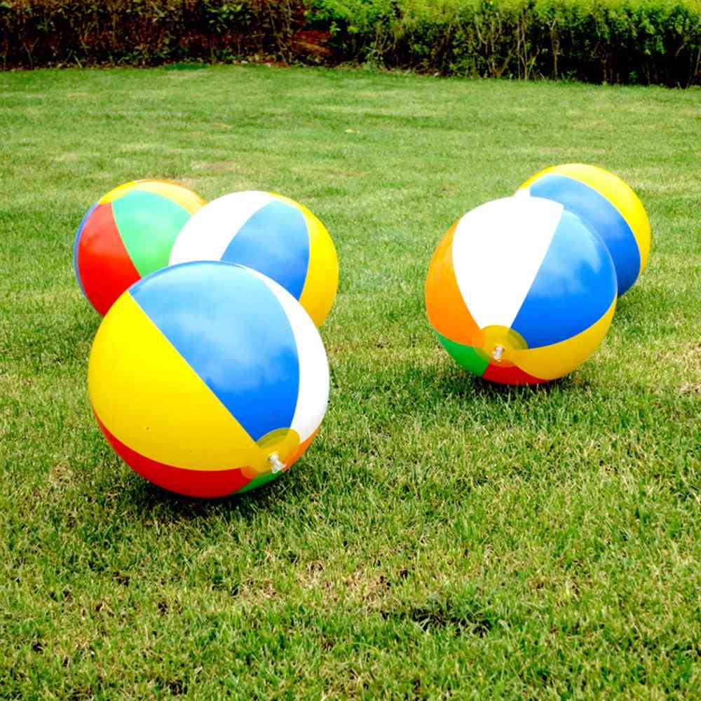 3 størrelse strand pool legebold til børn - PVC bold legetøj til baby oppustelige børn bløde tidlige læring legetøj gaver - 01
