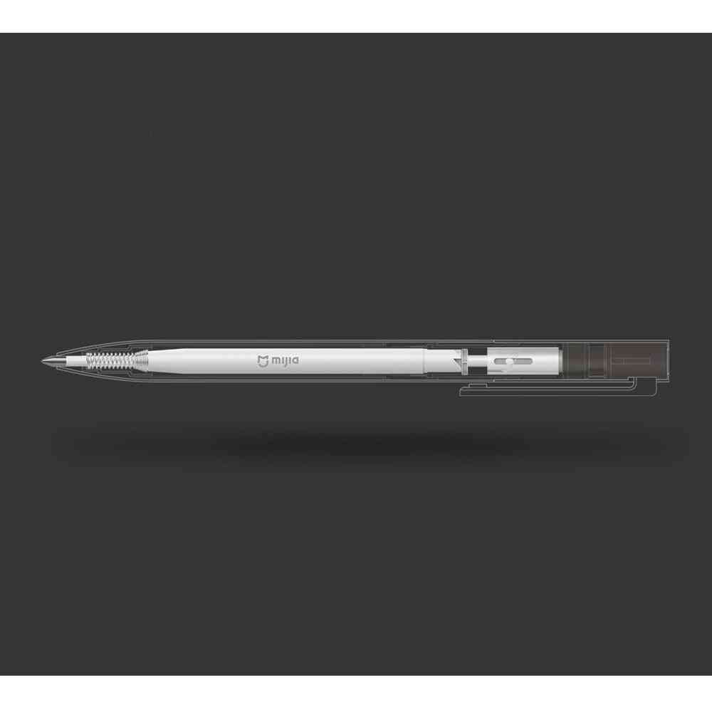 Originale xiaomi-mijia metal sign-pen-premec smooth switzerland, refill 0.5mm signing penne mi-alluminio-lega penne black-ink - black