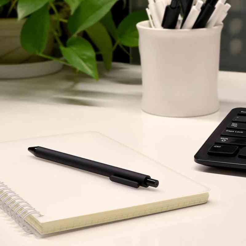 10 pz originale xiaomi mijia-kaco penna 0,5 mm gel penna per firma nucleo durevole penna per firma ricarica scrittura liscia smart-home - nero