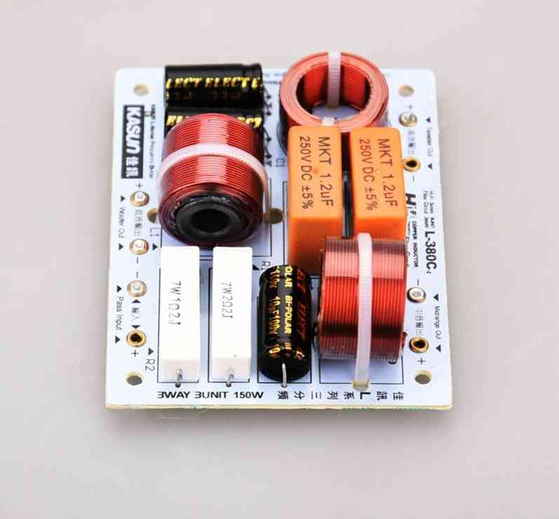 Trismerna 3-zvočna enota - križni filtri hifi frekvenčnega razdelilnika