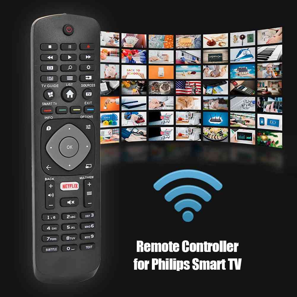 Replacement Remote Control  Accessories For Philips Tv With Net Flix Hof16h303gpd24, 398gr08b