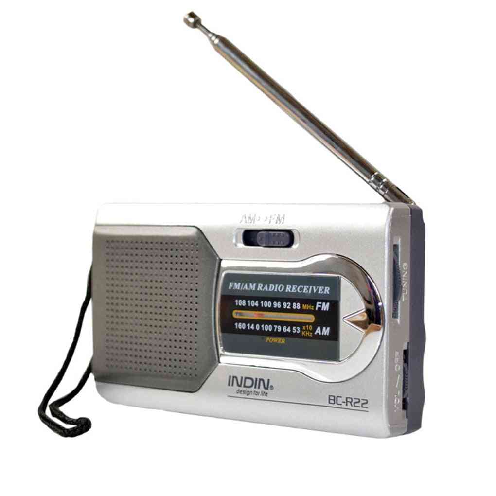 Battery Powered Outdoor Portable Am/fm- Telescopic Antenna Radio Pocket Stereo Receiver