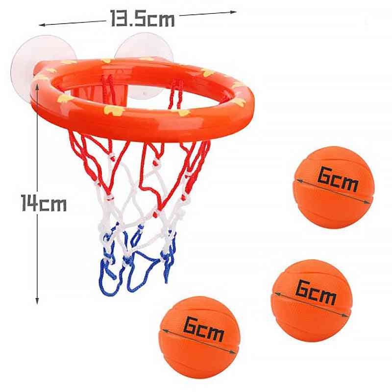 Basketball Hoop Bath Toy On Suckers Set, Outdoor Game Development Interesting Sport Tool Kit