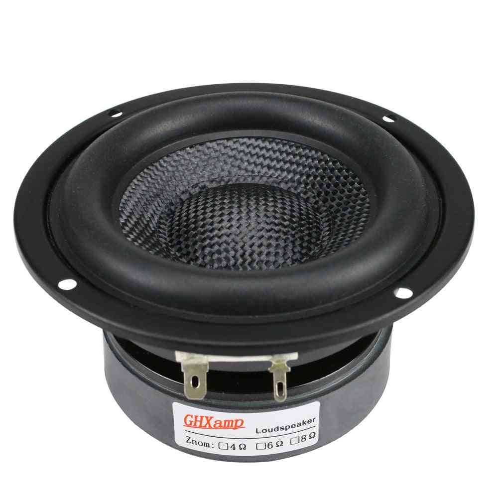 Subwoofer Speaker Unit Hifi Fiberglass Woven Basin Deep Bass Loudspeaker Magnetic
