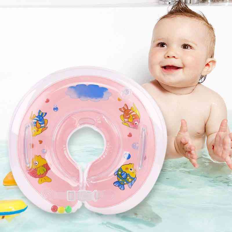 Inflatable Swim Ring - Circle Neck Float Summer Toy For Baby Bathing