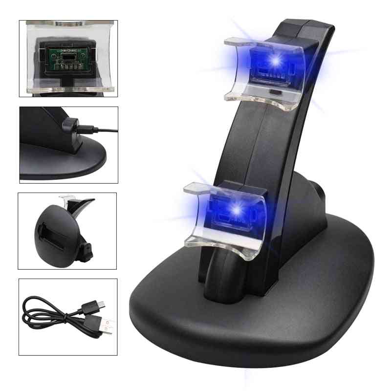 Ps3 Controller Charger - Charging Dock Stand And Usb Cable For Playstation 3