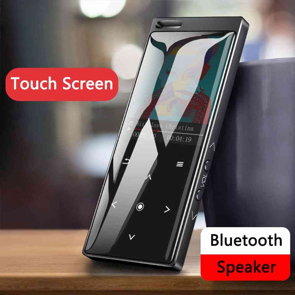 Bluetooth 4.0 mp4-speler met luidspreker, touch-knop lossless hifi-muziekspeler met e-book, fm-radio - zwart / 16GB