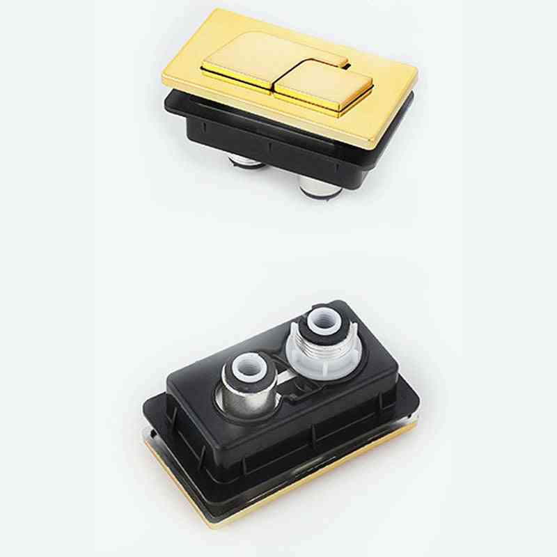 Square Abs Plastic Toilet Double Push Button For Water Tank