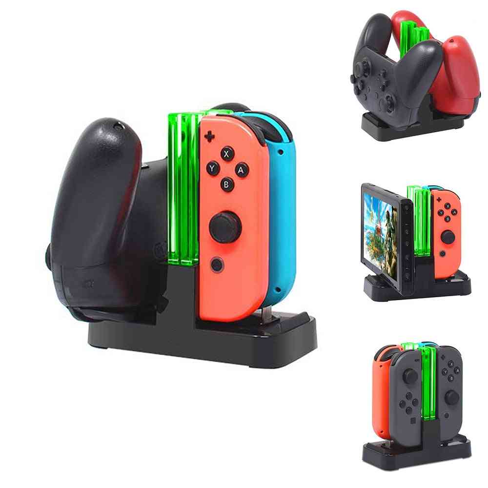 4 In1 Charging Dock  - Joycon Controller Led Charger