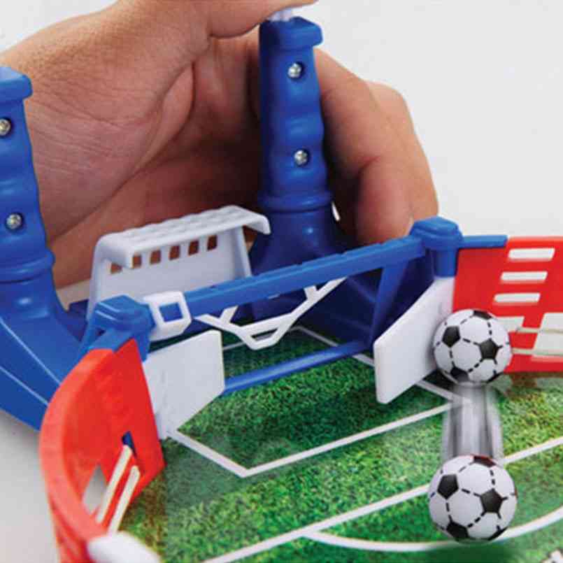 שולחן שולחן עליון מכונת לוח כדורגל צעצוע כדורגל, ירי חינוכי ספורט חינוכי לילדים לשחק צעצועי כדור לבנים - אריזת קופסא