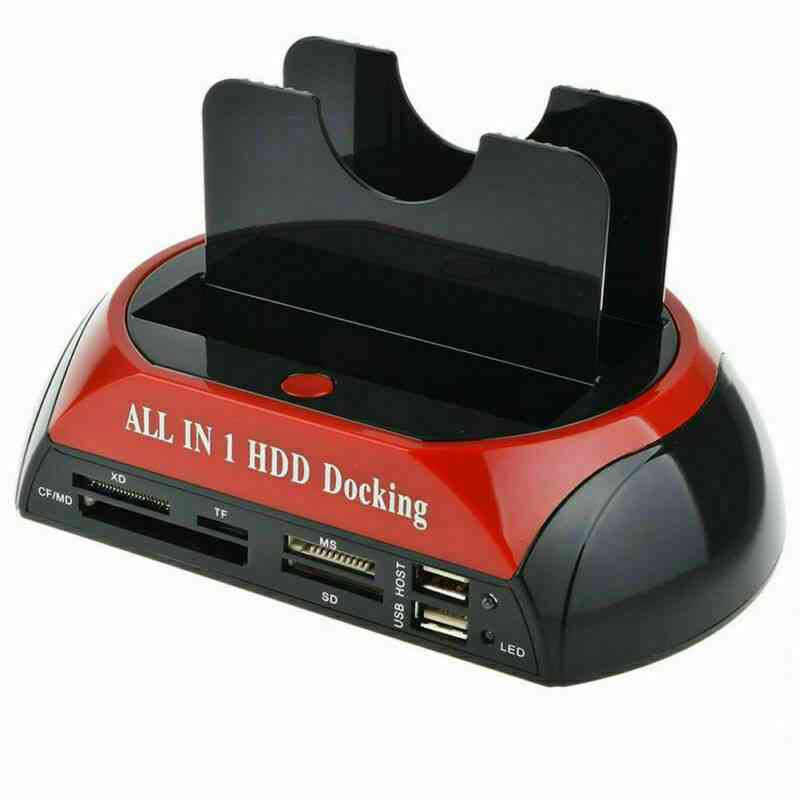Dual all in 1 hd / hdd dock / docking station harddisk / drive hdd 2.5 3.5 leser usb -