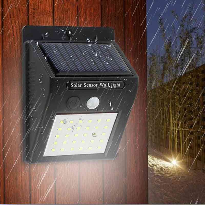 Solar Led Wall Lamp With Waterproof , Motion Sensor For Outdoor Garden, Decoration,  Night Security