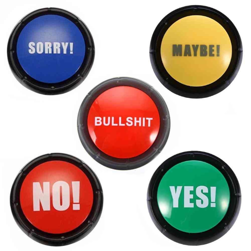 Respond To Phone Bullshit Sound Buttons -  Home, Office, Party Gag Toy For Adult