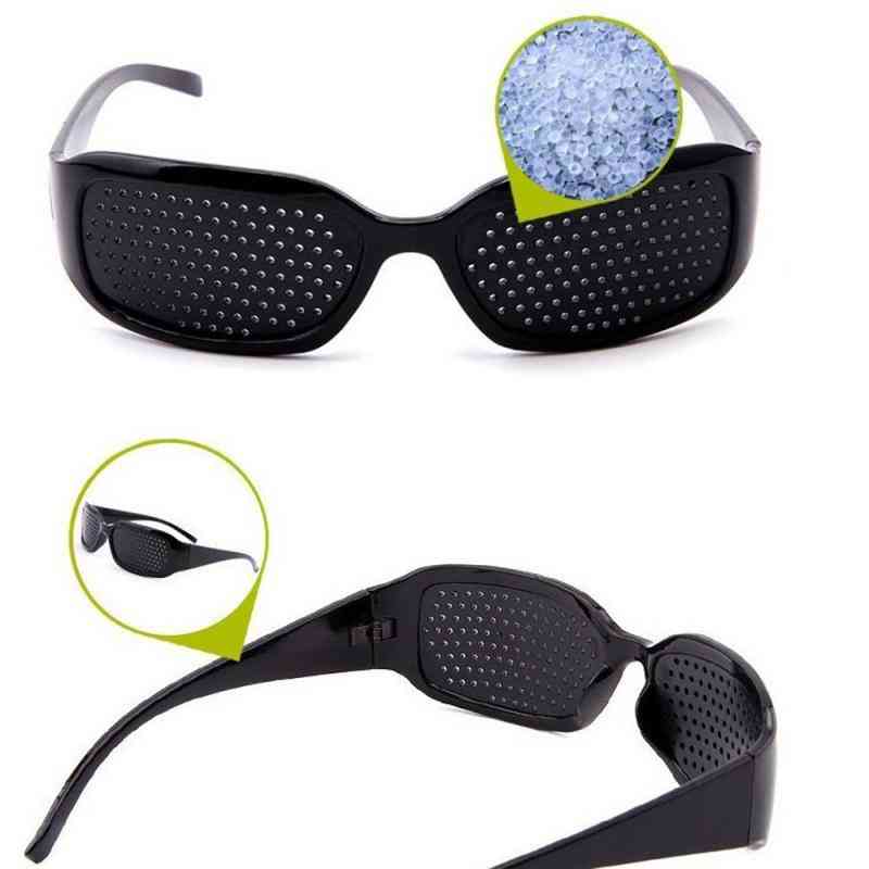 Unisex Vision Care Pin Small Hole Eyeglasses - Exercise Eyesight Improve Plastic Natural Healing