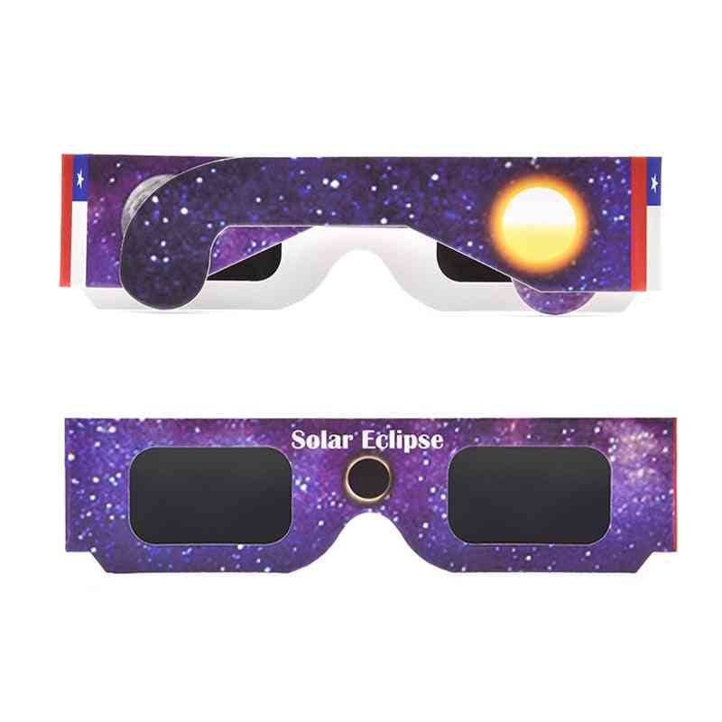 хартиени очила за слънчево затъмнение за гледане