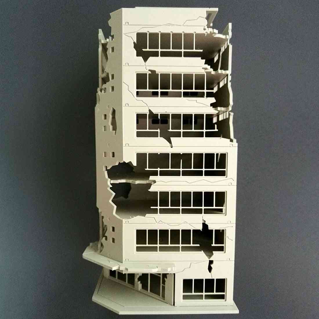 Table de sable modèle de construction en ruine - bataille endommagée - 1ratio 100