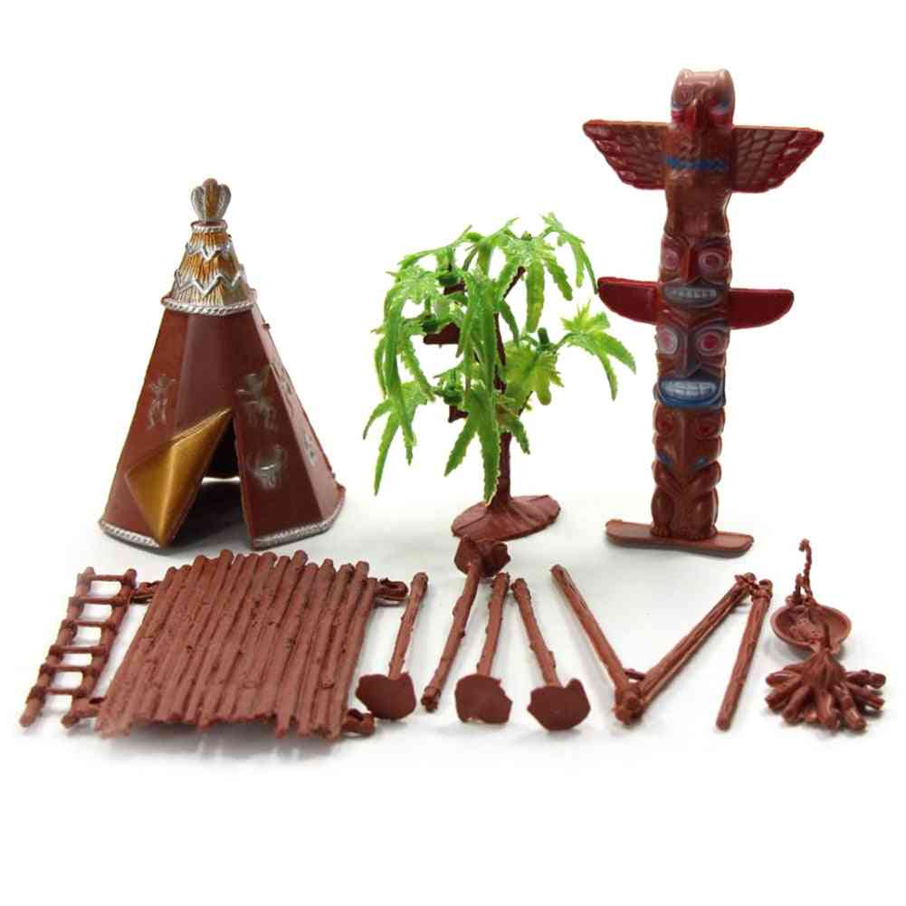 индийски племена фигури модел играчки за декор на домашно бюро