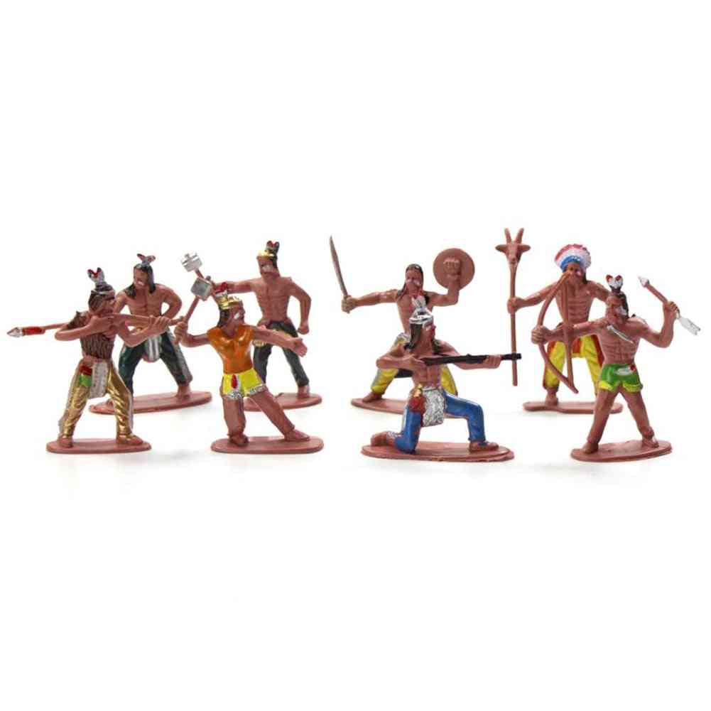 Indien tribus chiffres modèle maison bureau décor bricolage avec accessoires de paysage jouets éducatifs -