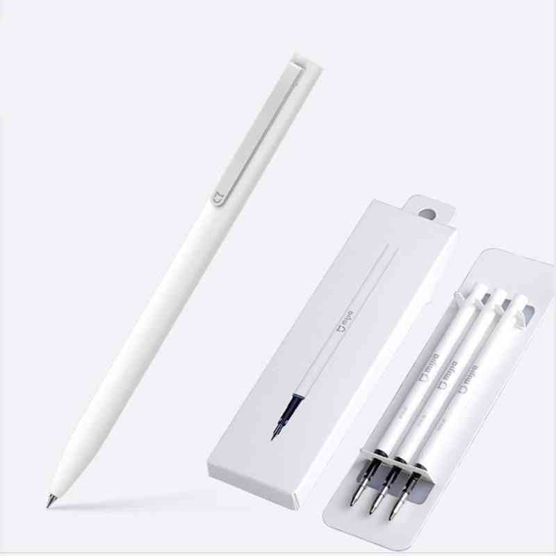 Xiaomi mijia sign stylos-9,5 mm stylo à bille premec lisse suisse recharge en métal mikuni japon encre ajouter stylo-noir-recharge - 1 pcs stylo mijia