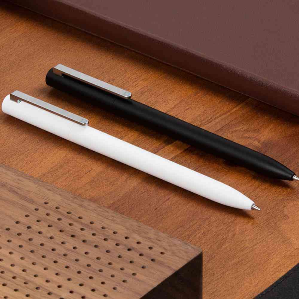 Xiaomi mijia sign pen-9,5 mm bolígrafo premec suave suiza recarga de metal mikuni japan ink add pen-black-recambio - 1 pieza mijia pen