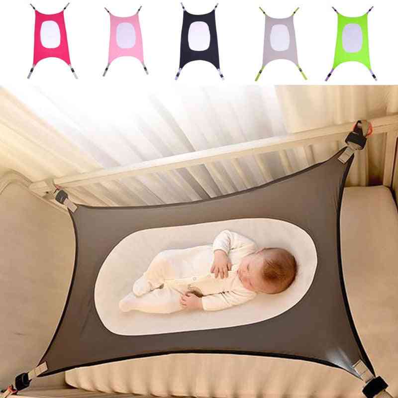 Berço dobrável portátil removível para bebês com rede de bebê - cama de algodão para recém-nascidos - a