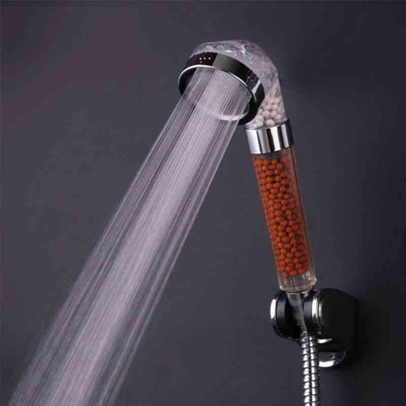 High Pressure, Handheld Shower Head With Negative Ion, Activated Ceramic Balls