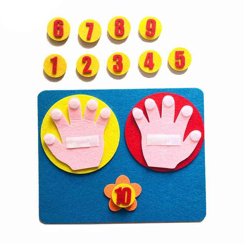 Numărarea degetelor 1-10-montessori ajutoare didactice pentru copii