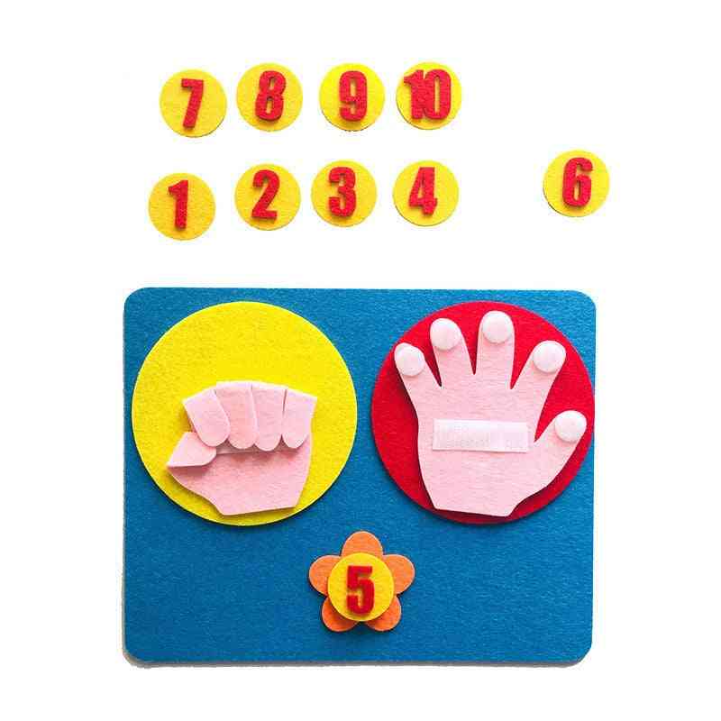 Numărarea degetelor 1-10-montessori ajutoare didactice pentru copii