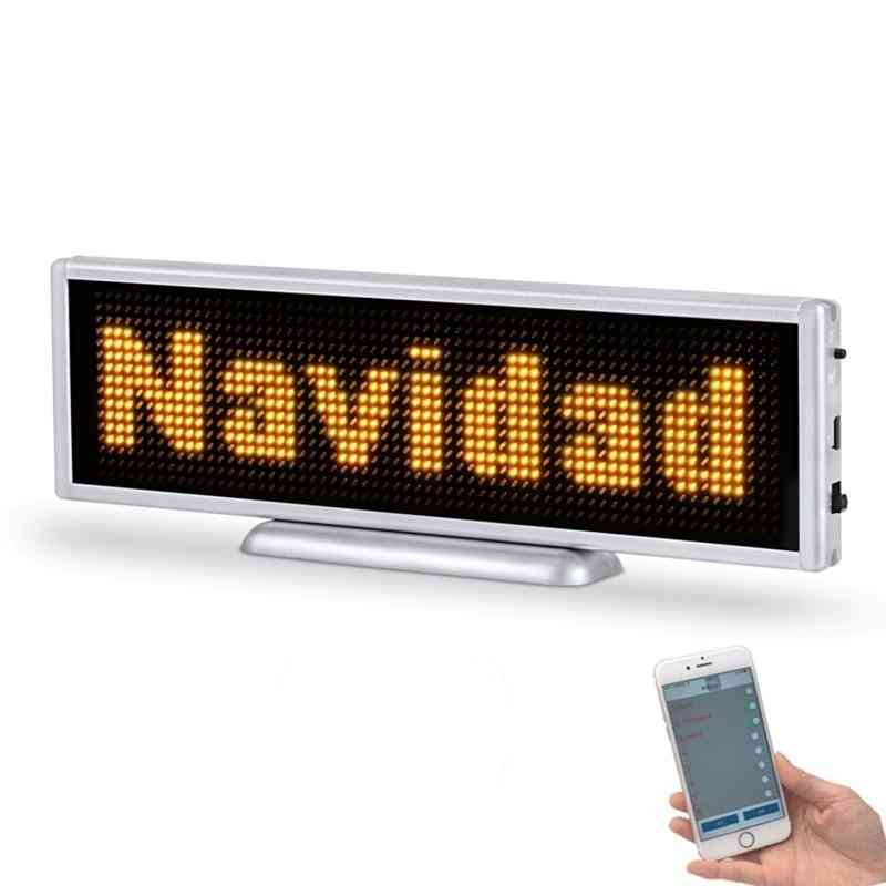 Bluetooth Rechargeable Led Display - Portable Scrolling Screen