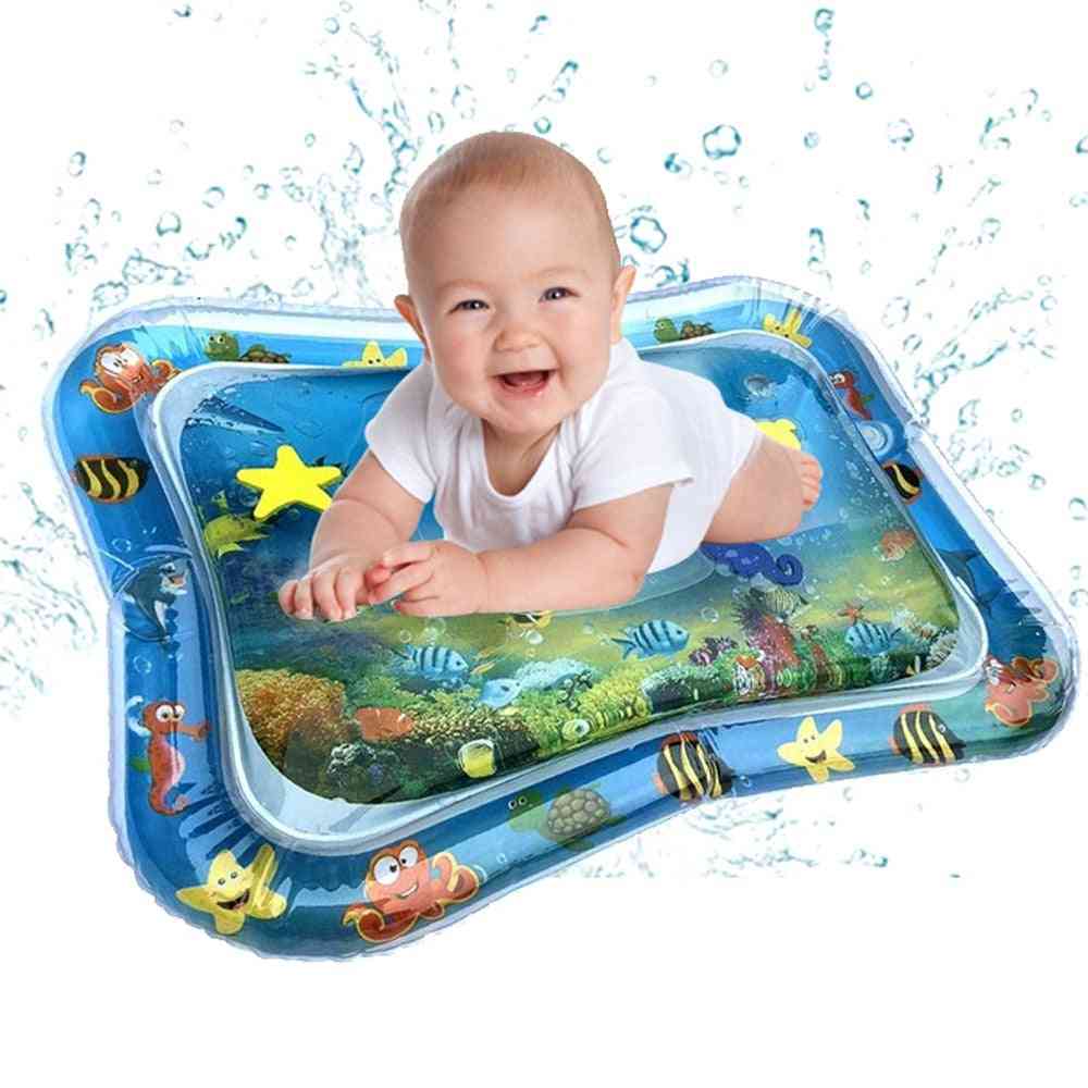 Kreative leker med dobbeltbruk, oppblåsbar klappeteppe til baby baby oppblåsbar vannpute - nedbøyd vannpute klapppute - en