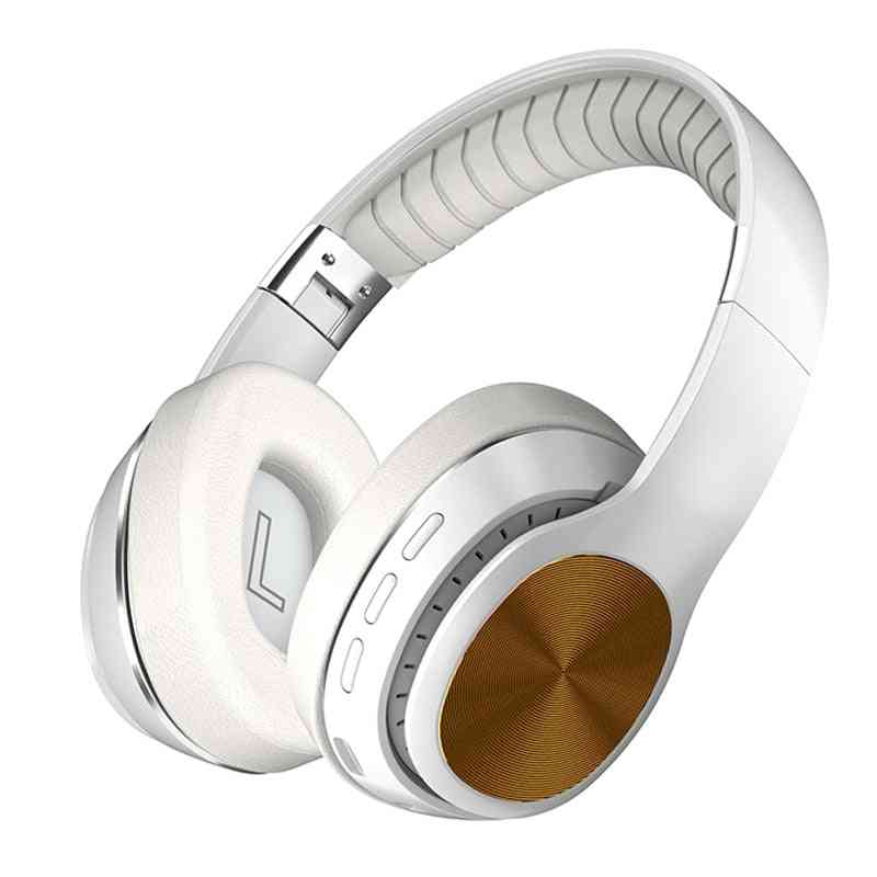 Słuchawki bezprzewodowe hifi bluetooth składany zestaw słuchawkowy obsługa karty tf / radio fm / zestaw słuchawkowy stereo bluetooth aux z mikrofonem głęboki bas - czarny