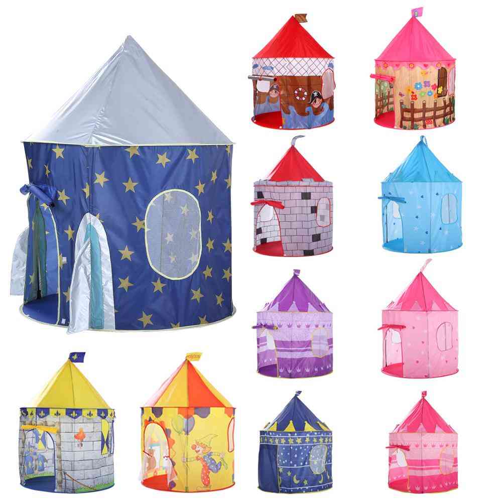 Kids Play Tent Ball - Princess Castle Portable Indoor Outdoor Baby Fun - House Chatka dla dzieci Zabawki - 50szt Piłki Multi