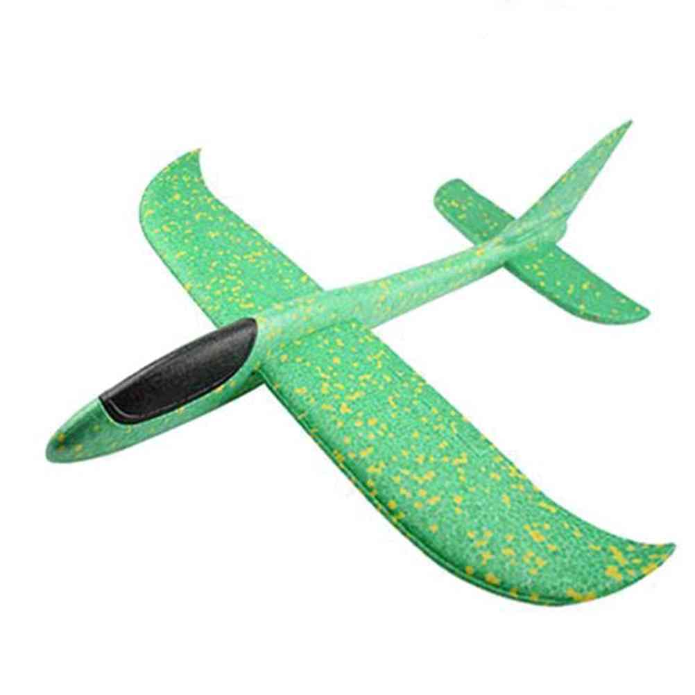 Hand kasta flygande segelflygplan plan leksaker för barn skum flygplan modell festpåse fyllmedel flygplan leksaker - blå