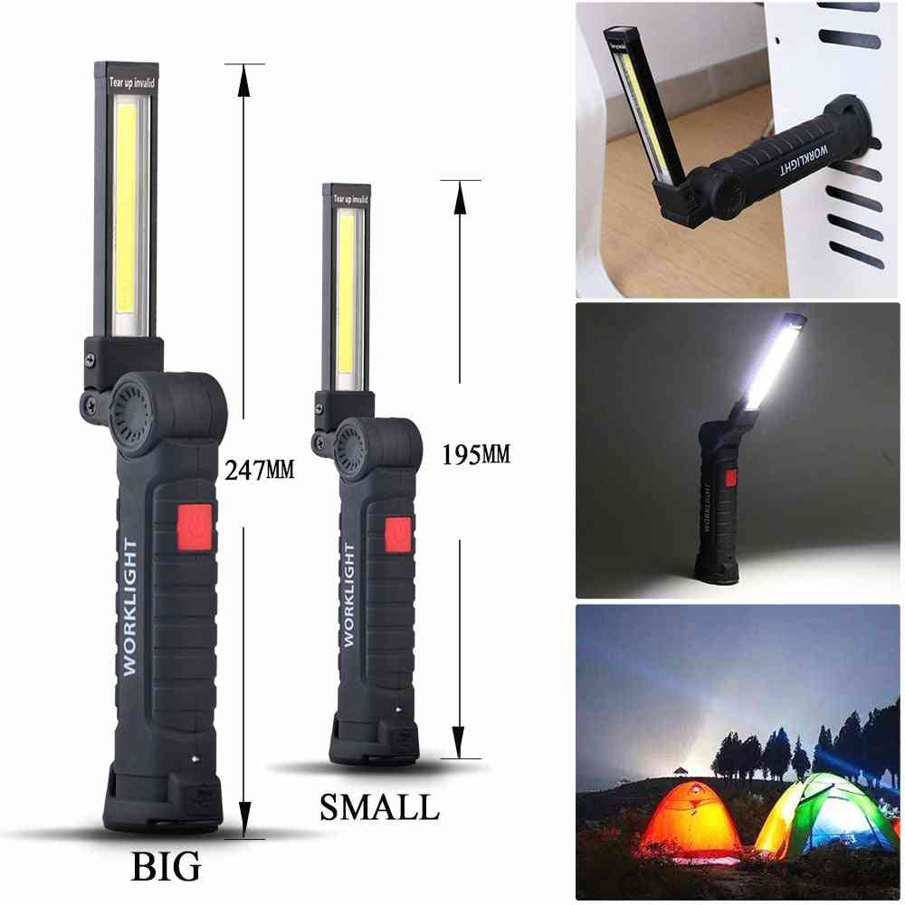 Portable Spotlight Lamp With Magnetic 5-modes -rechargeable