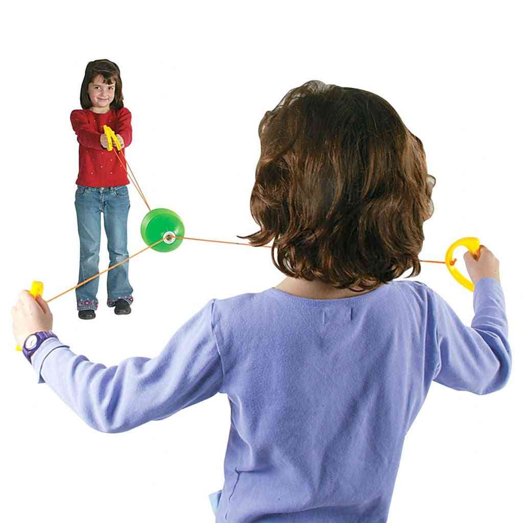 Through And Pulling Game-hand Draw Ball Toy For