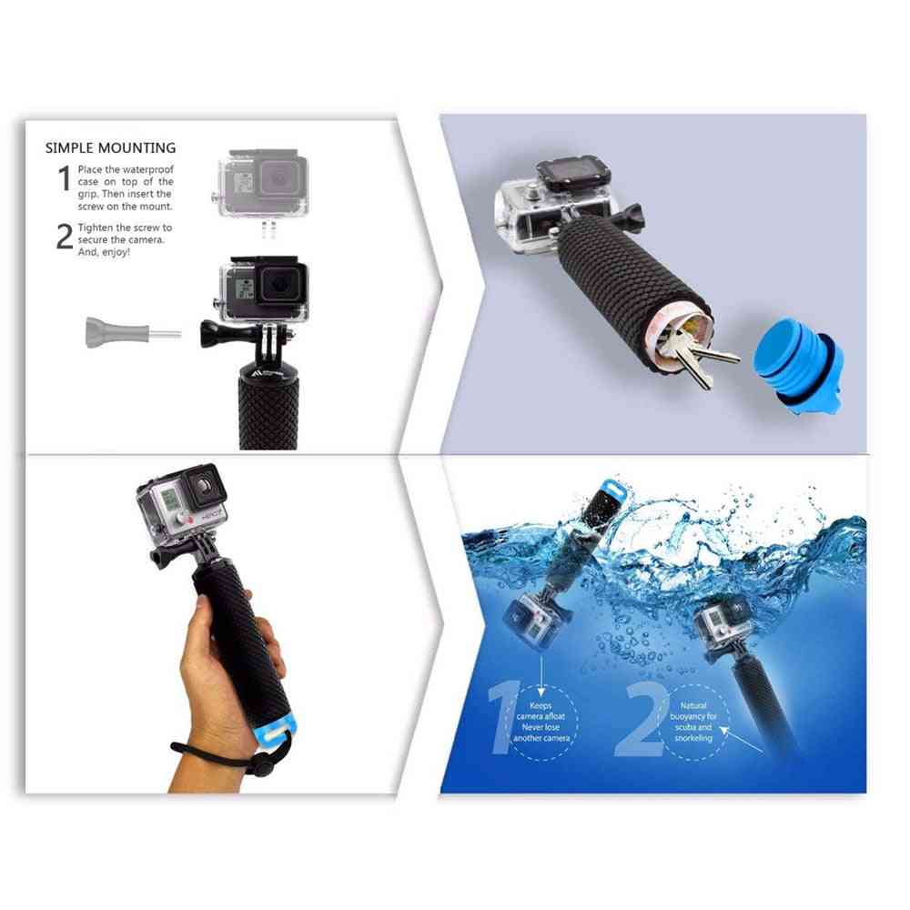 Water Floating, Hand Grip Stick For Go Pro Hero 8/7/6/5/4-action Camera