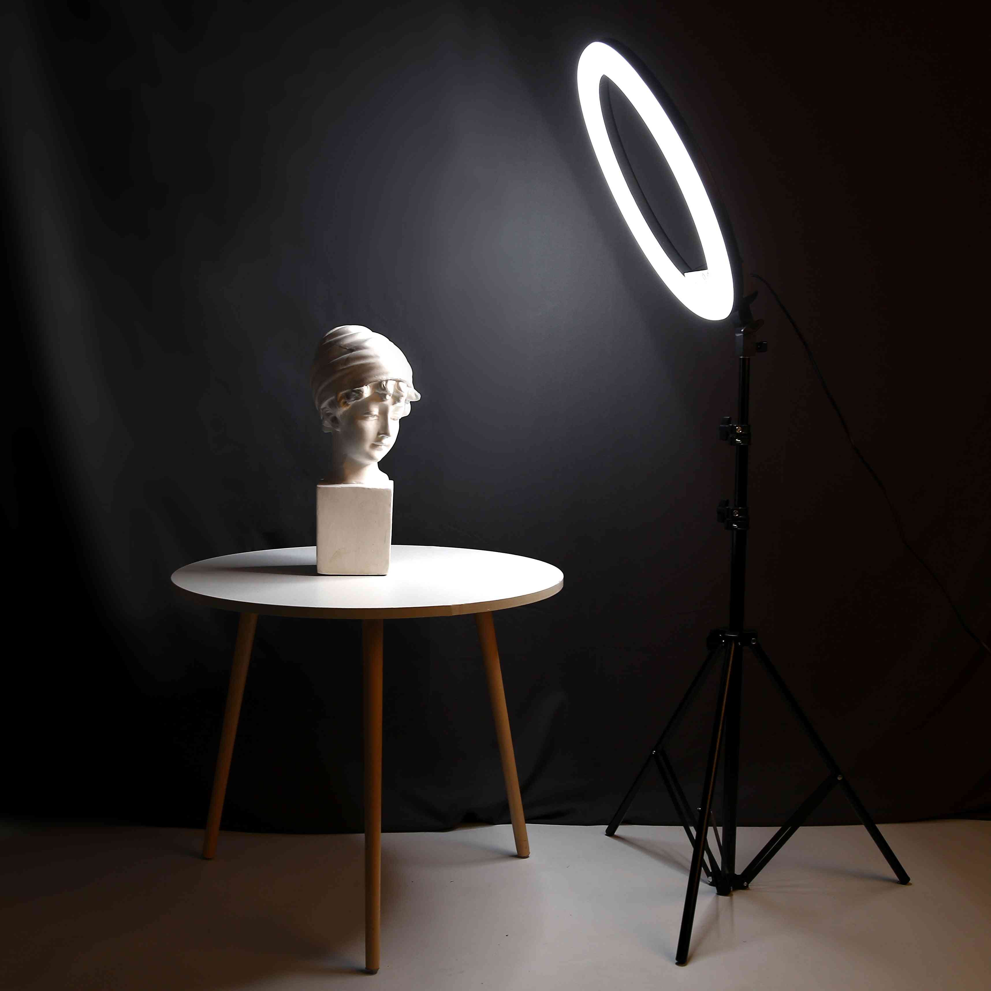 Photo Studio Lighting Led Ring - Light Touch Control Photography Large Lamp With 2m Stand