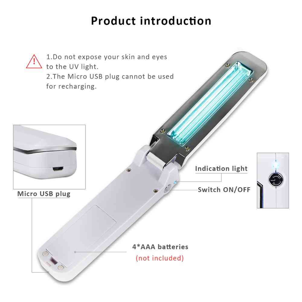 Hand Held And Foldable-uv Gel Curing Lamp For Outdoor Business Trip And Indoor Kitchen/cabinet/home