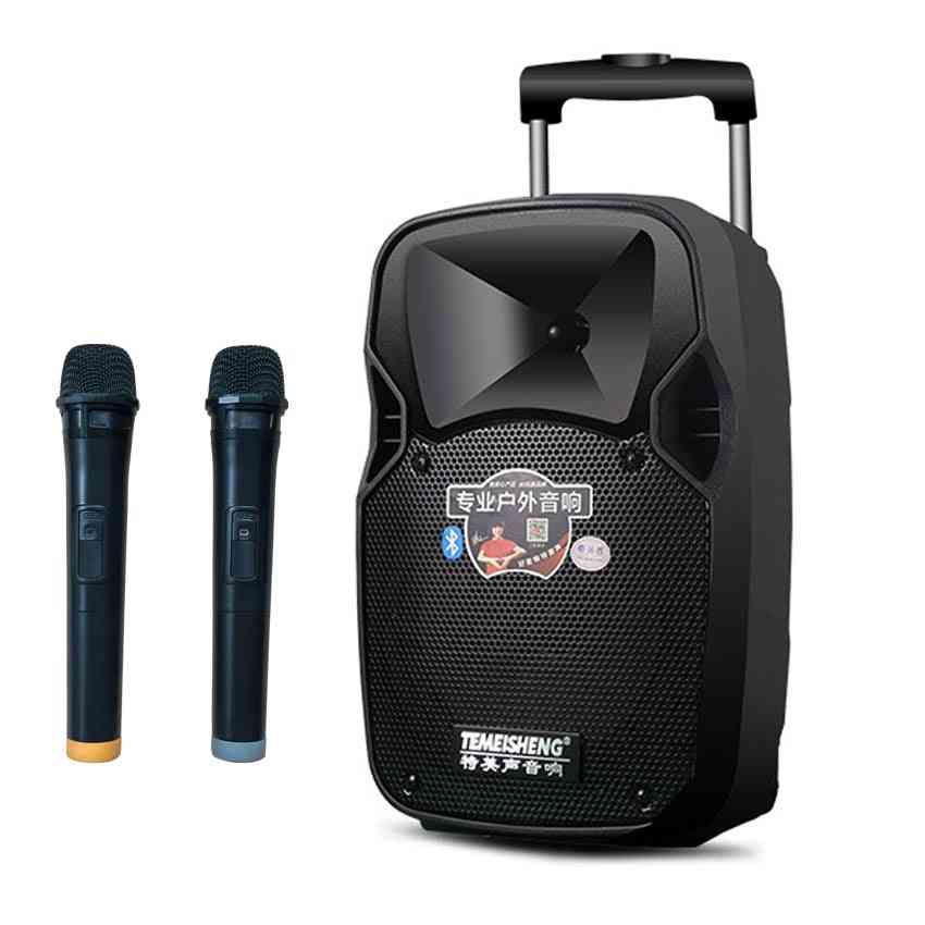 Tragbarer lautsprecher Bluetooth-Unterstützung drahtloses Mikrofon - USB-MP3-Player für den Außenbereich