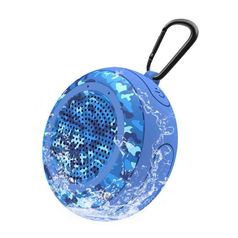 Haut-parleur Bluetooth extérieur étanche IPx7 flottant dans l'eau 5 W, mini haut-parleurs portables TWS-Swimming sans fil avec micro / tf / aux - rouge